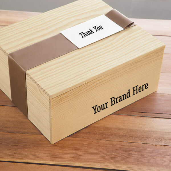 Italian market snacks crate with logo